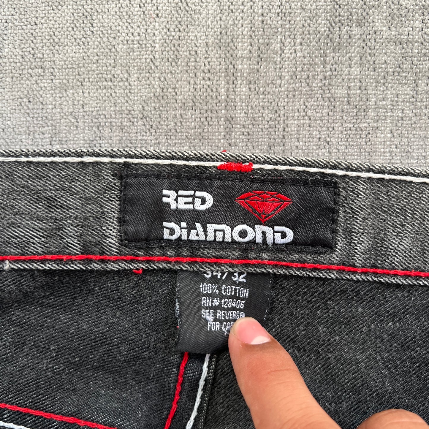 Red Y2K Classic Jeans