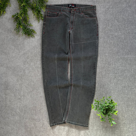 Red Y2K Classic Jeans