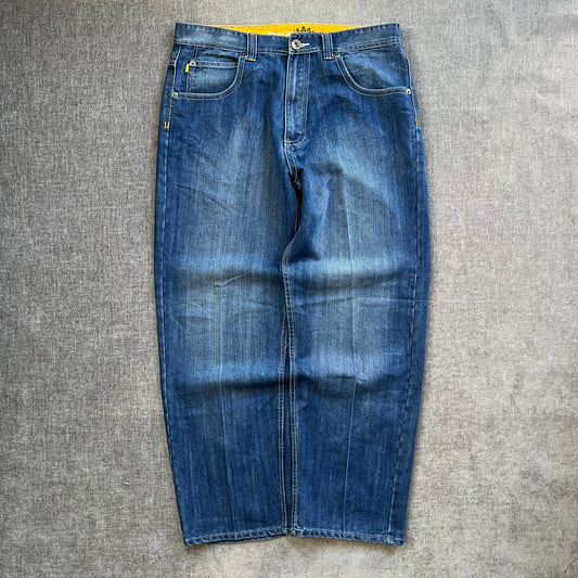 Royal Blue Y2K Baggy Jeans