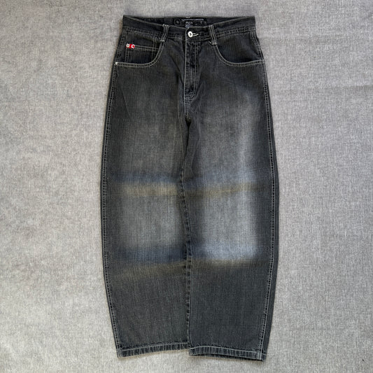 Southpole Red Tag Baggy Washed Jeans