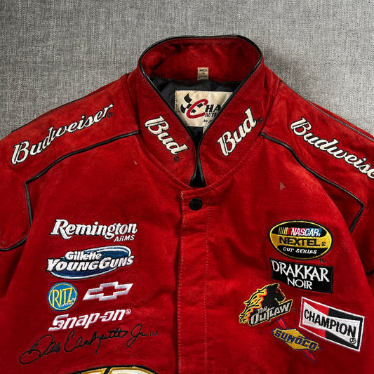 Nascar JH Designs Leather Vintage Jacket