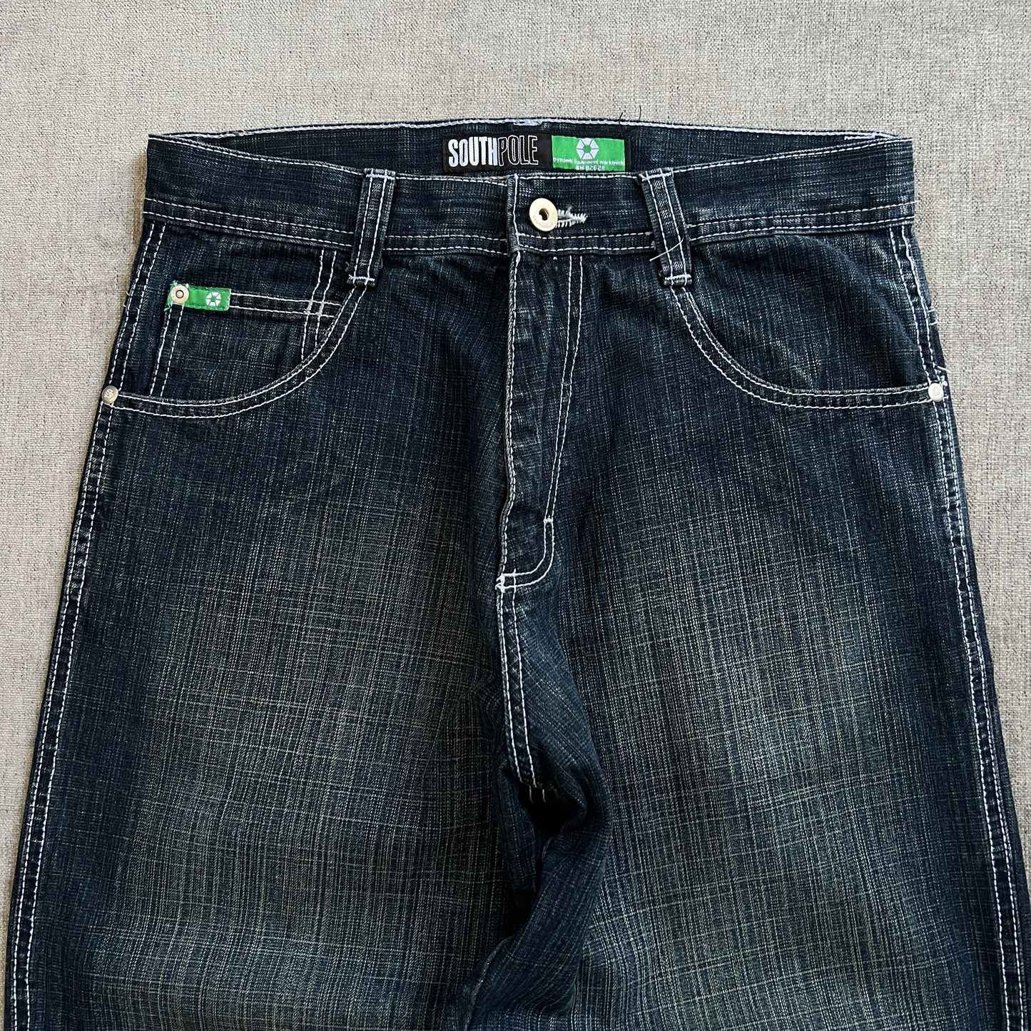 Southpole Green Tag Baggy Jeans