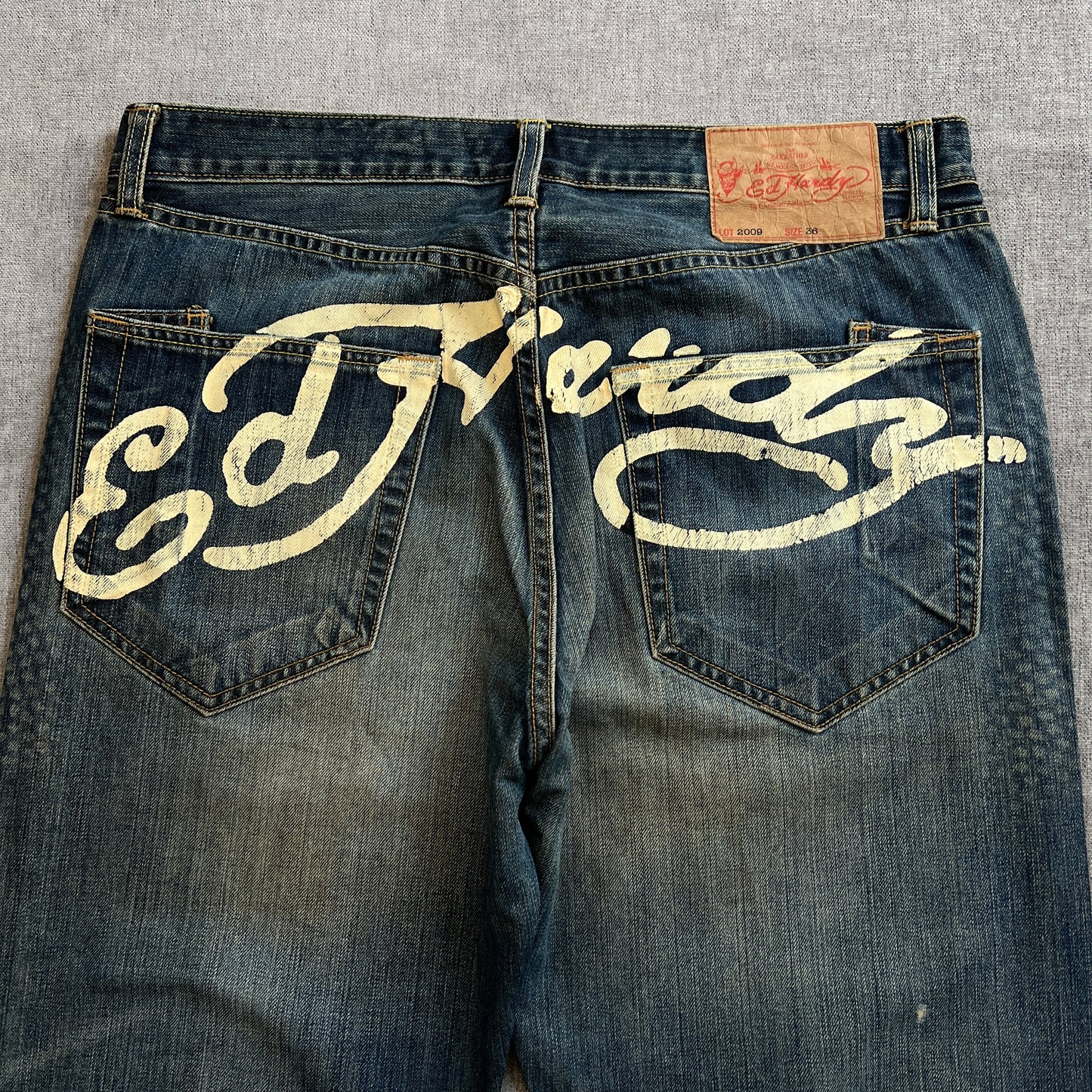 Ed Hardy "Dragon" Boot Cut Jeans