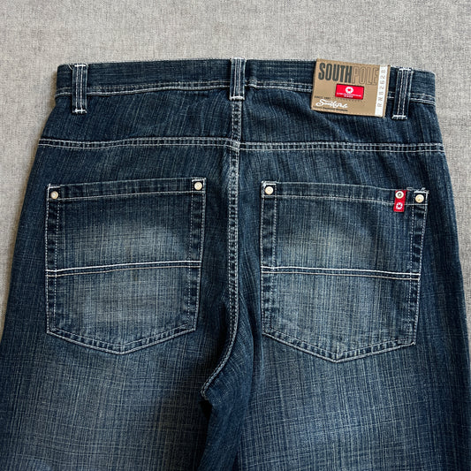 Southpole Red Tag Baggy Washed Jeans