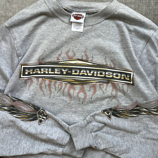 Harley-Davidson Flames Long Sleeve Tee