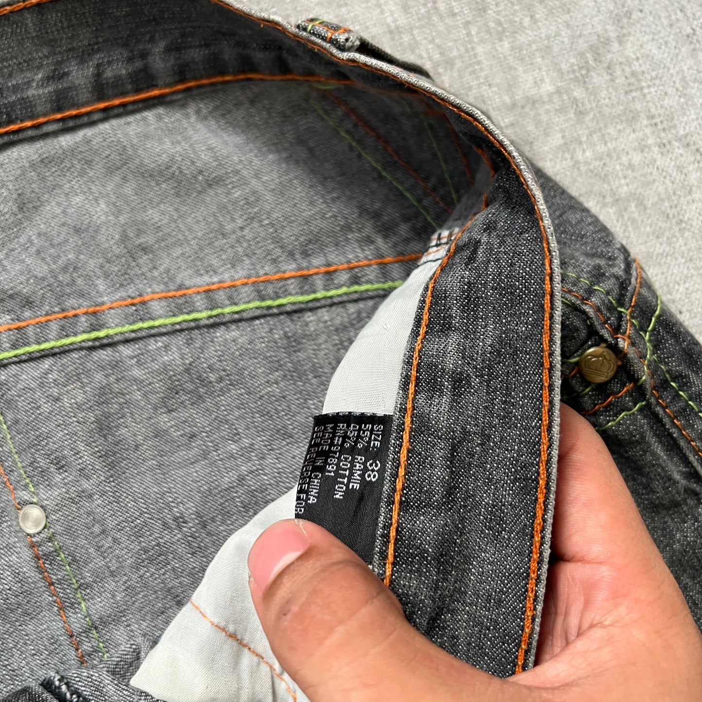 Old Skool Embroidery Baggy Jort