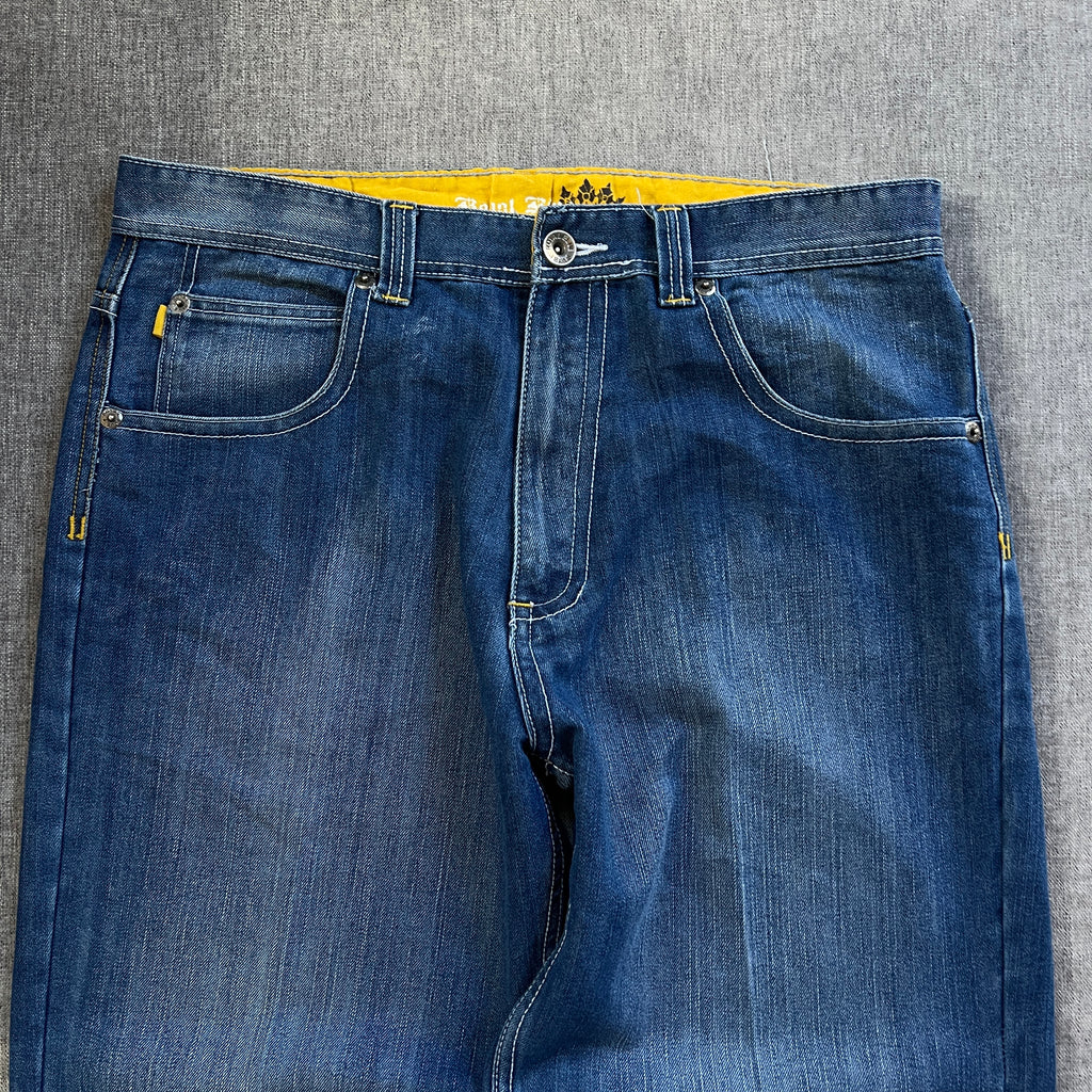 Royal Blue Y2K Baggy Jeans