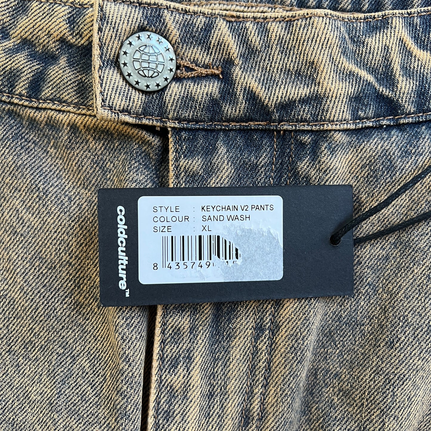 Cold Culture Sand Wash Baggy Jeans