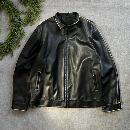 Leather Jacket Red Camel