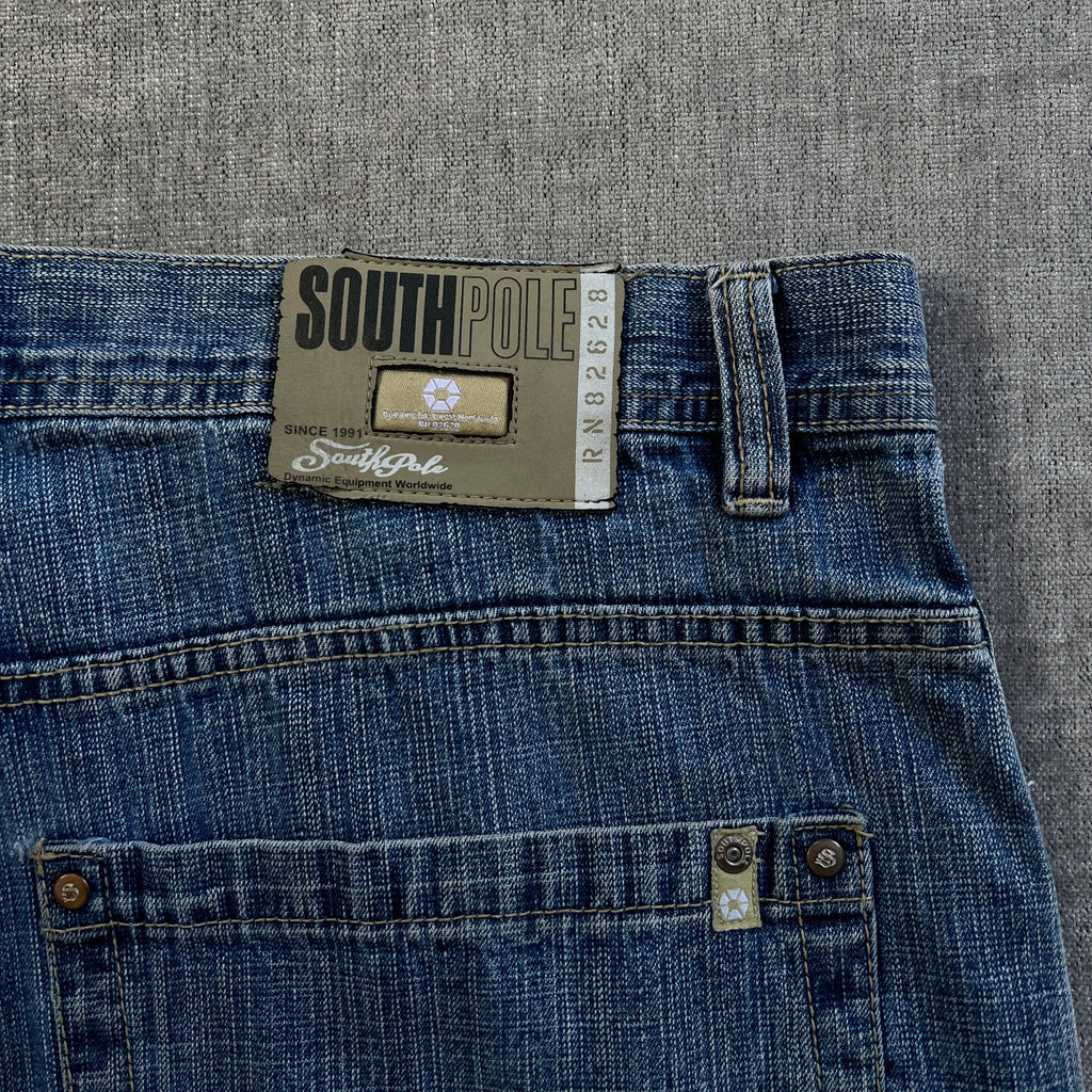 Southpole Gold Tag Baggy Washed Jort