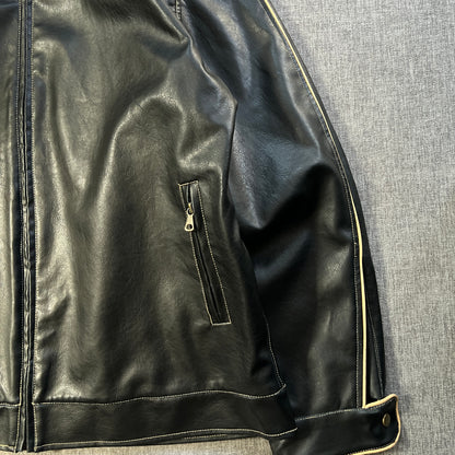 Leather Jacket Red Camel