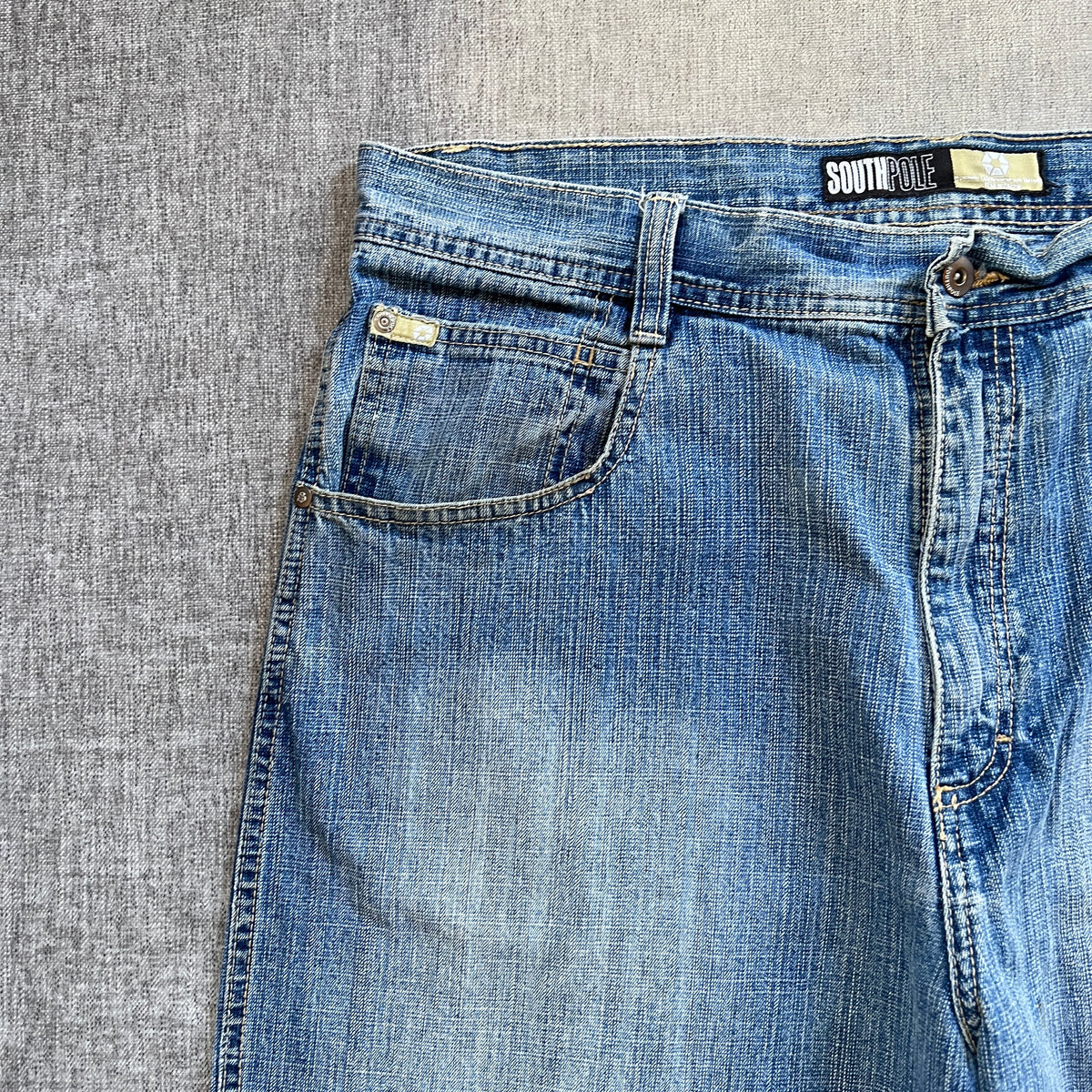 Southpole Gold Tag Baggy Washed Jort
