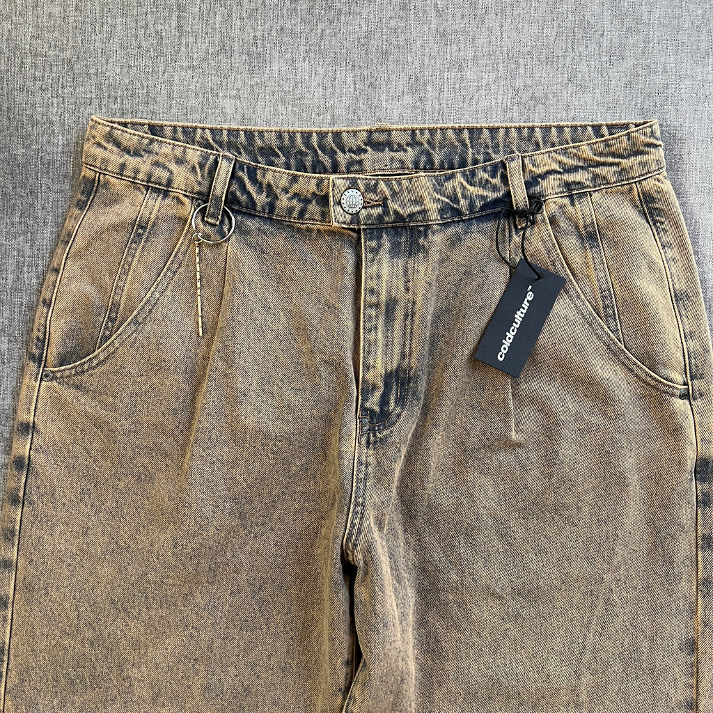 Cold Culture Sand Wash Baggy Jeans