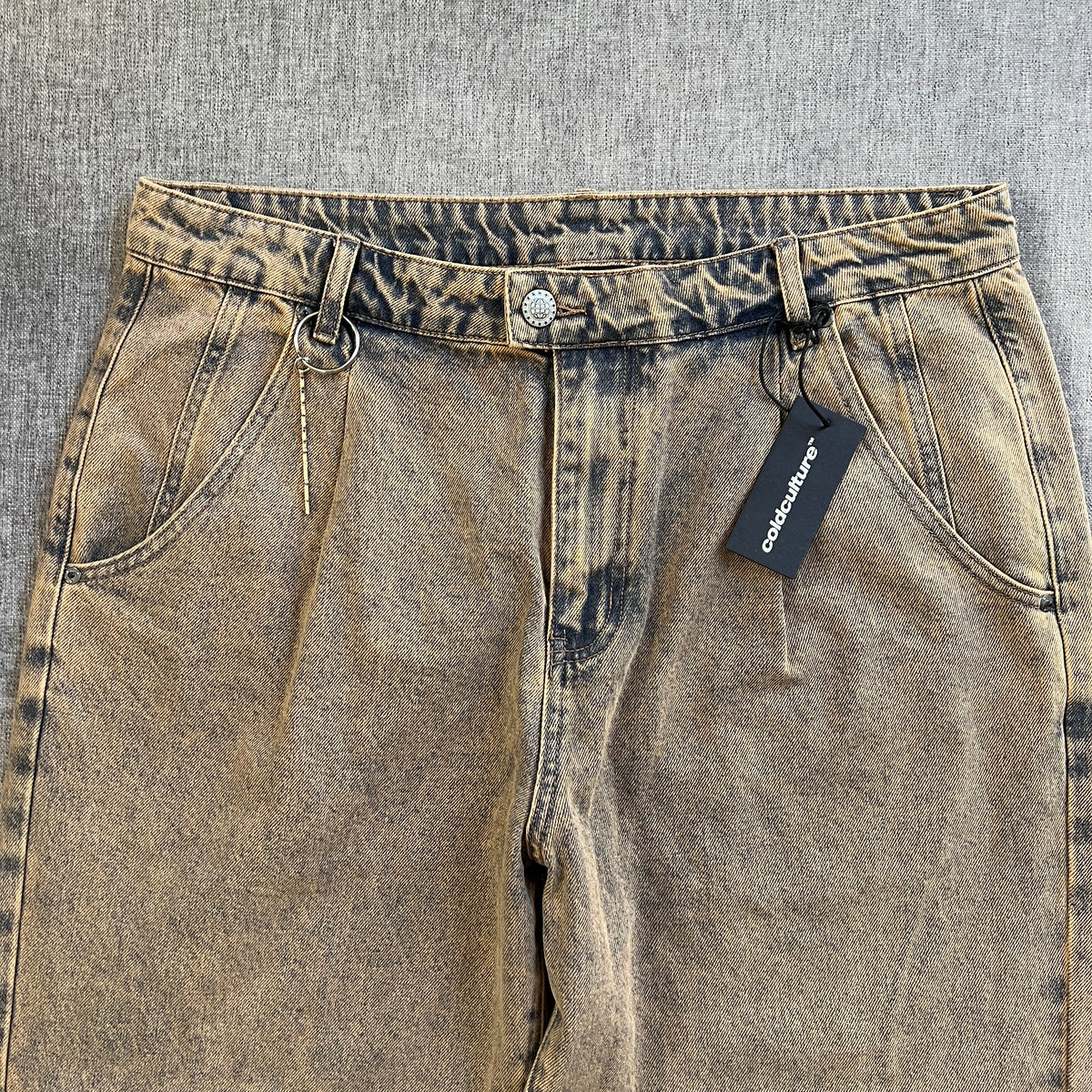 Cold Culture Sand Wash Baggy Jeans