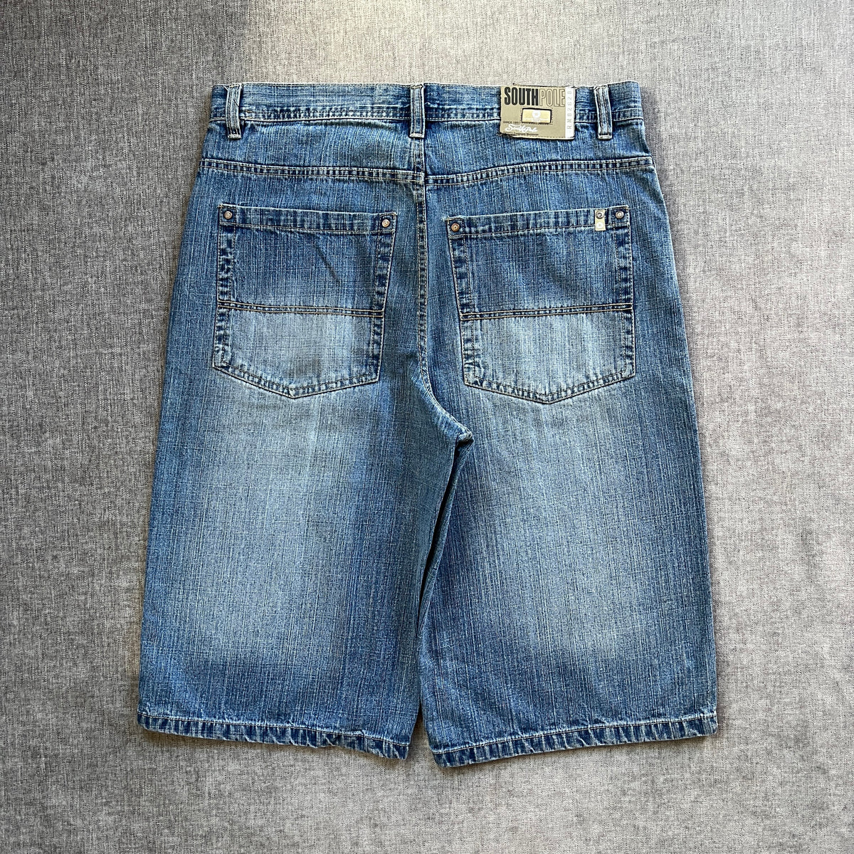 Southpole Gold Tag Baggy Washed Jort