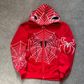 Spider Y2K Full Zip Up Hoodie