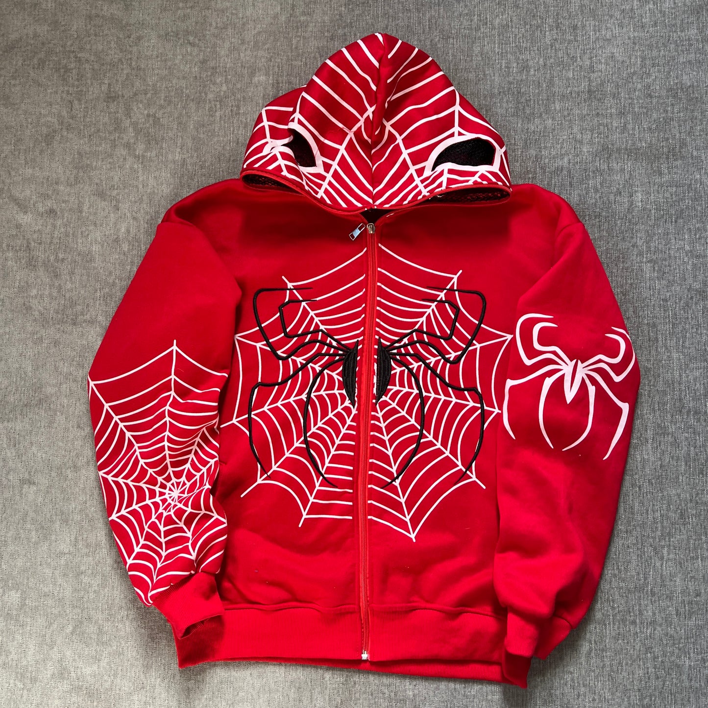 Spider Y2K Full Zip Up Hoodie