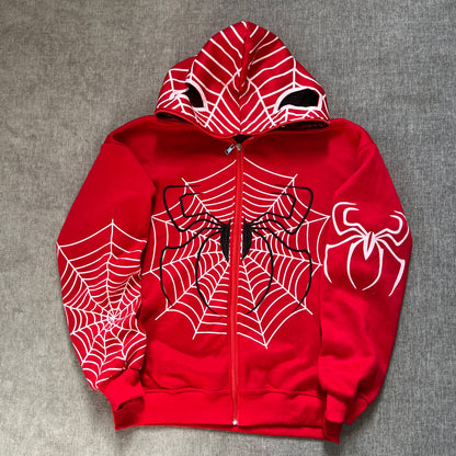 Spider Y2K Full Zip Up Hoodie