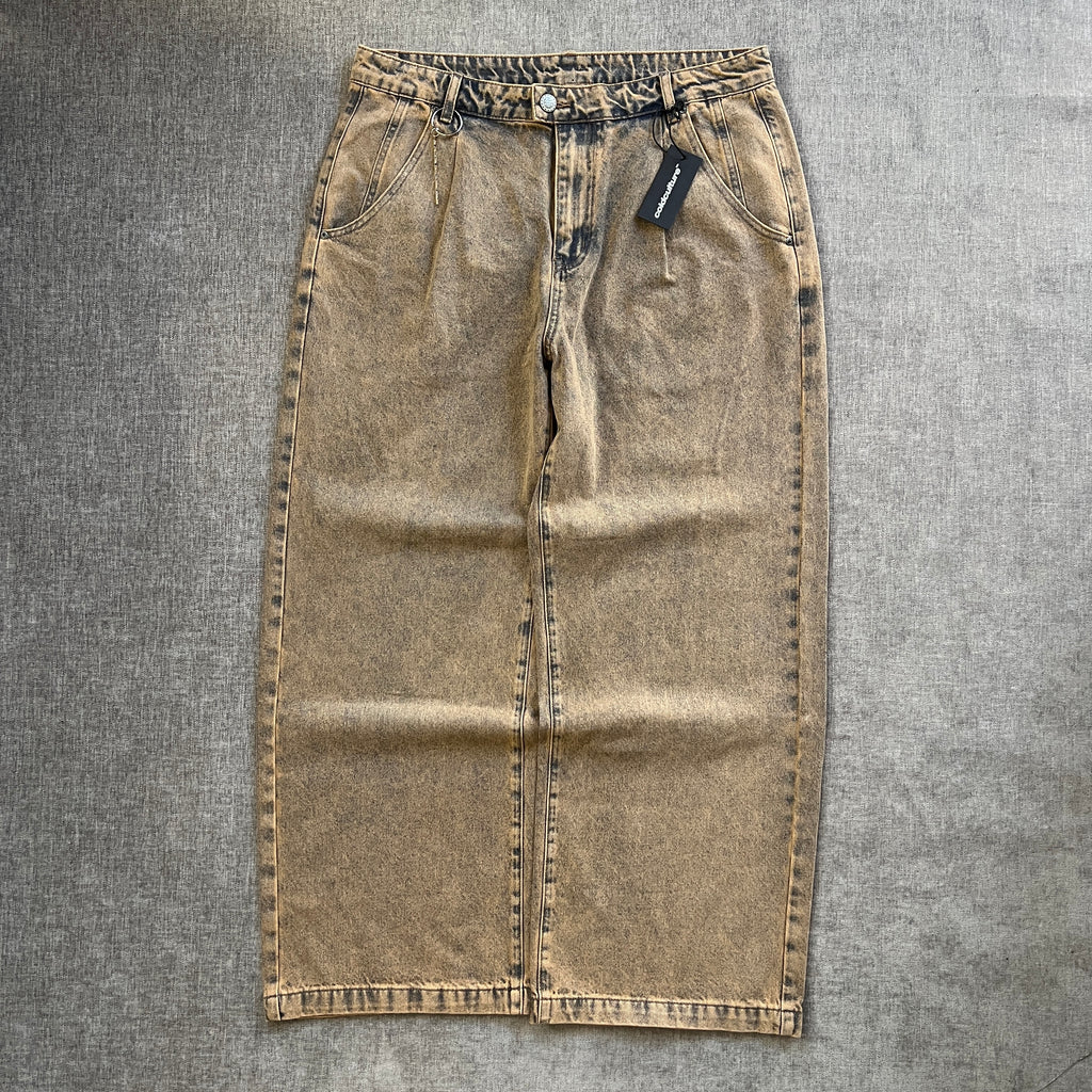 Cold Culture Sand Wash Baggy Jeans
