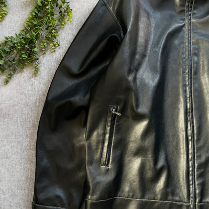 Leather Jacket Red Camel