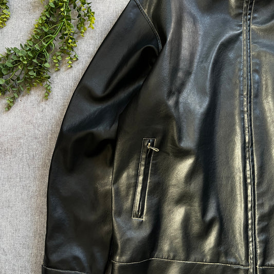 Leather Jacket Red Camel