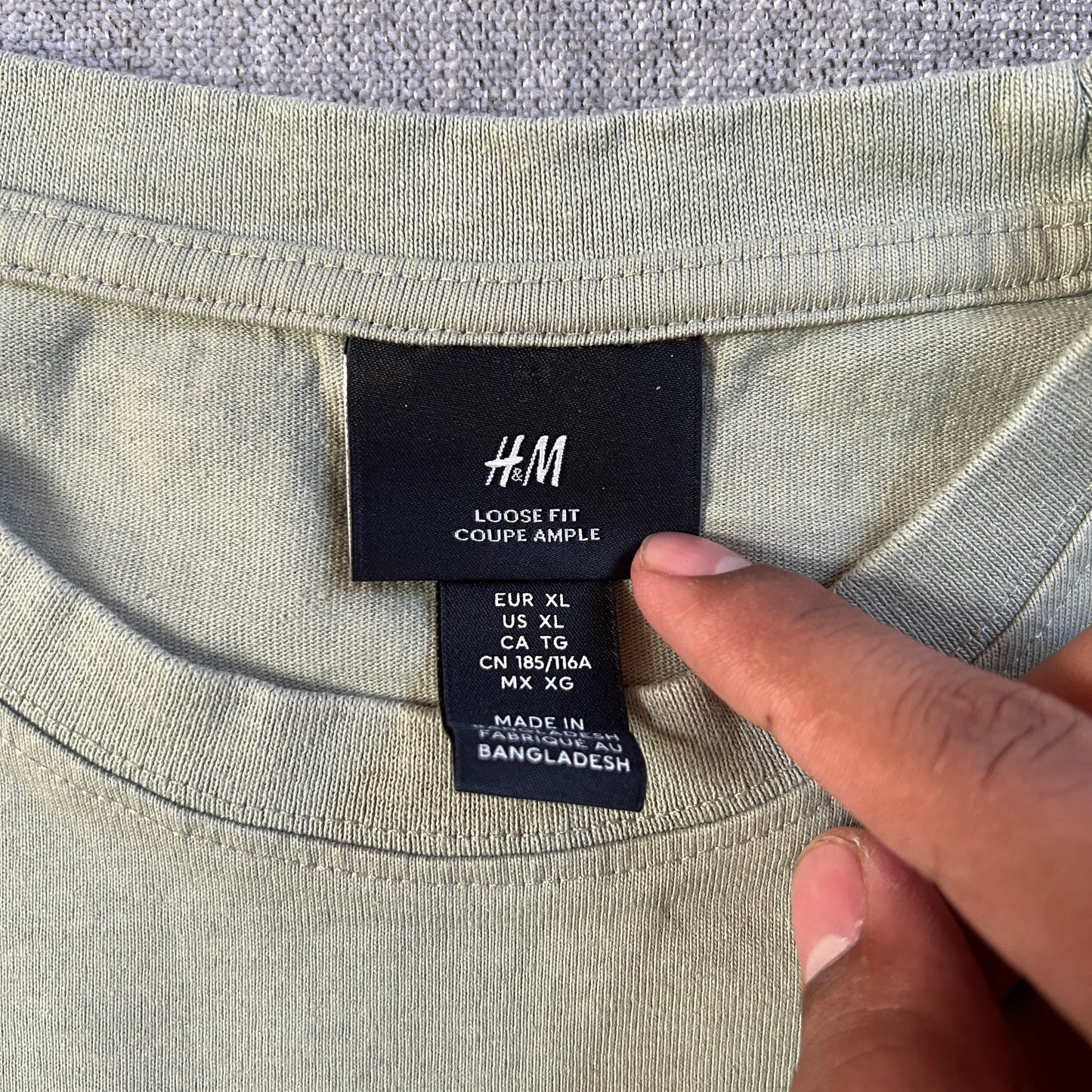 H&M Olive Basic Tee