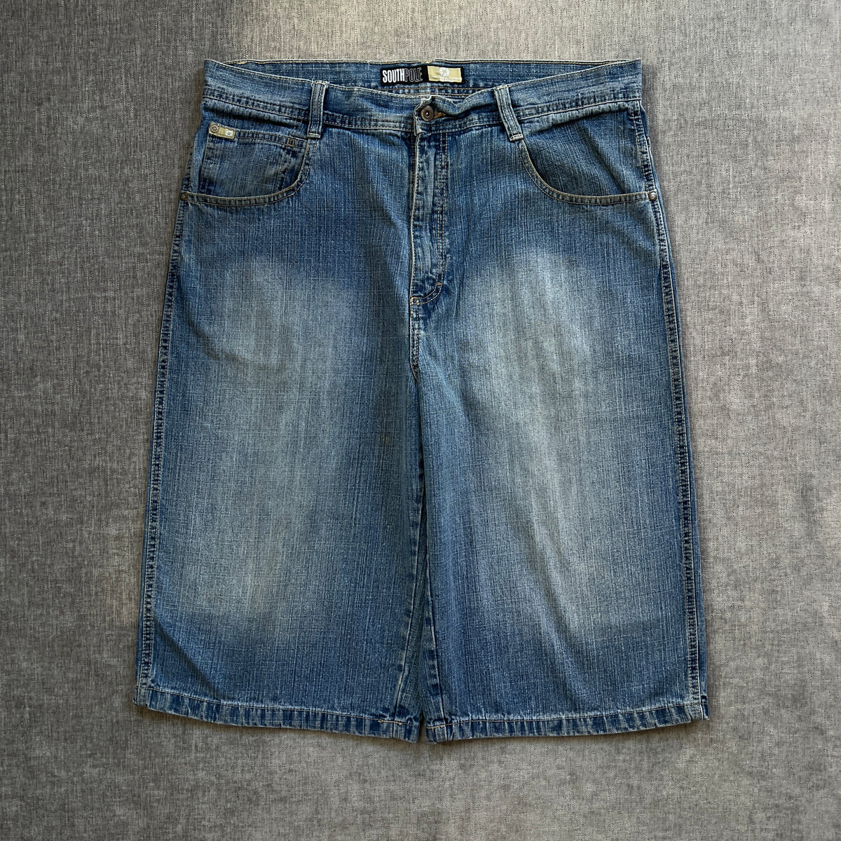 Southpole Gold Tag Baggy Washed Jort