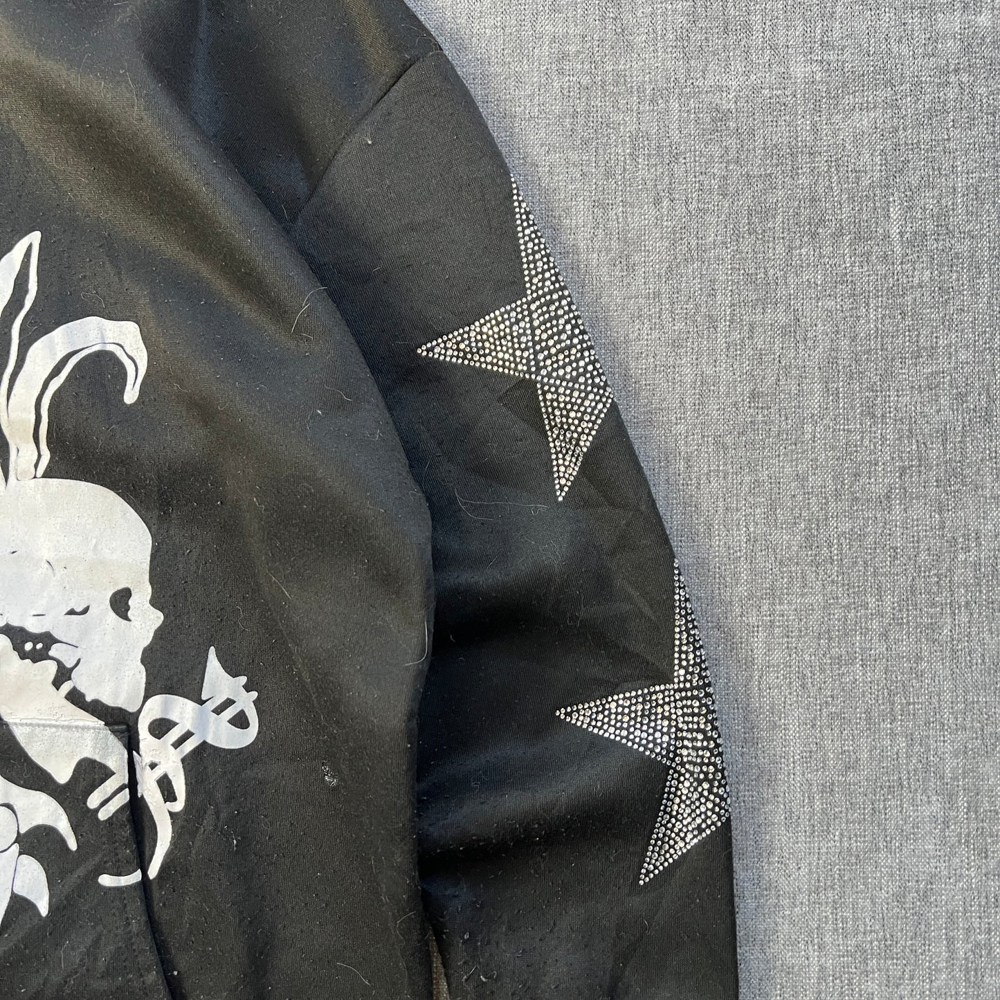 Skull Y2K Zip Hoodie