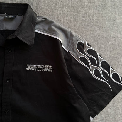 Flames Biker Shirt