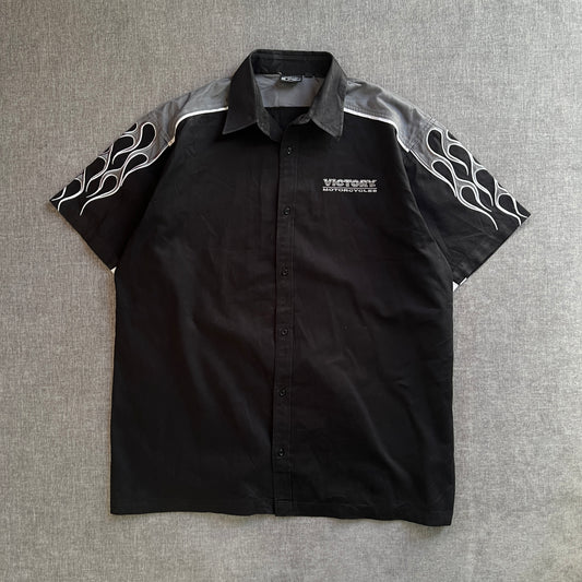 Flames Biker Shirt