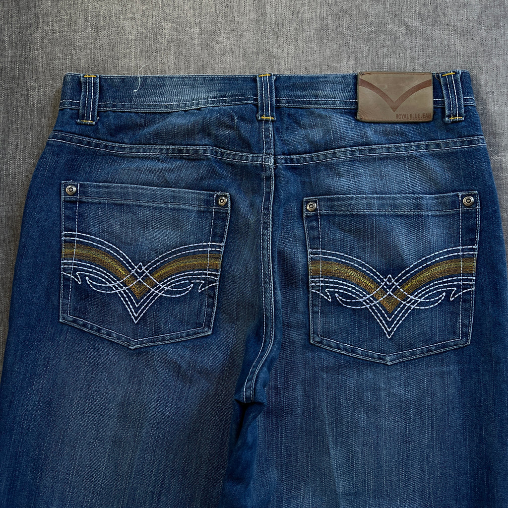 Royal Blue Y2K Baggy Jeans
