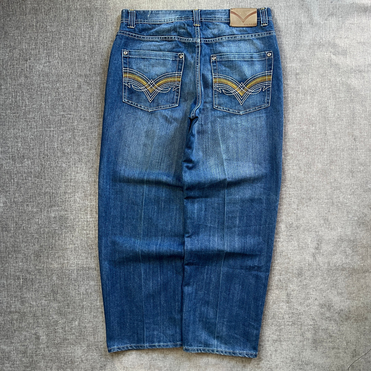 Royal Blue Y2K Baggy Jeans