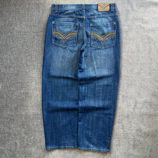 Royal Blue Y2K Baggy Jeans