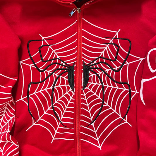 Spider Y2K Full Zip Up Hoodie