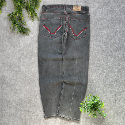 Red Y2K Classic Jeans