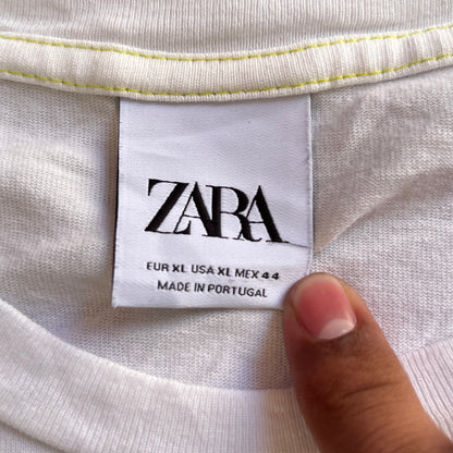 Zara “Tennis Club” Basic Tee