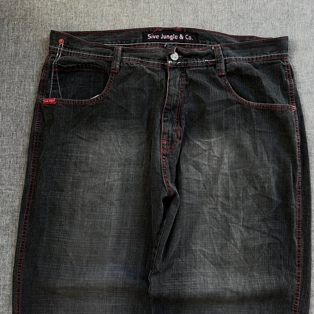 5ive Jungle Washed Baggy Jeans