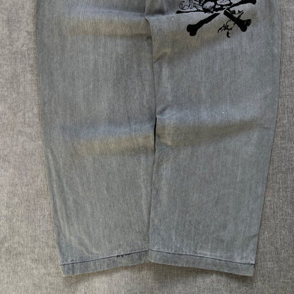 SouthPole Y2K Skull Baggy Jeans