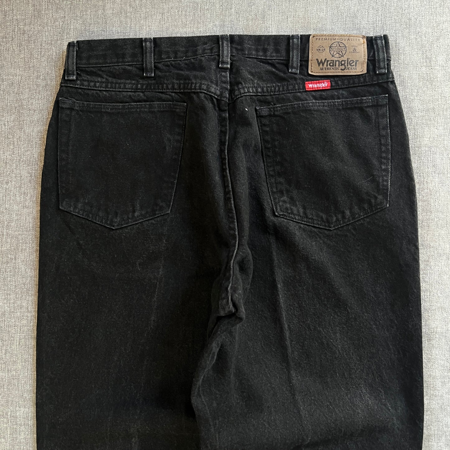 Wrangler Relaxed Fit Black Jeans