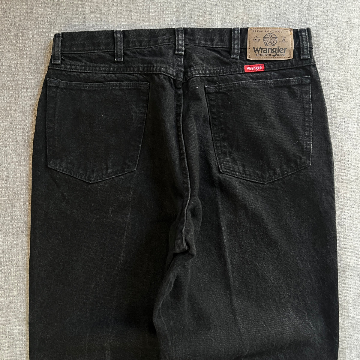 Wrangler Relaxed Fit Black Jeans