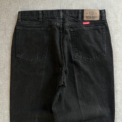 Wrangler Relaxed Fit Black Jeans