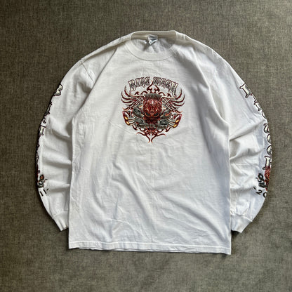Biker Flames Long Sleeve Tee