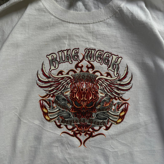 Biker Flames Long Sleeve Tee