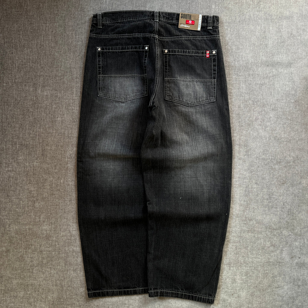 Southpole Red Tag Baggy Washed Jeans
