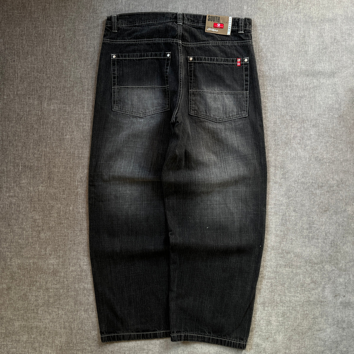 Southpole Red Tag Baggy Washed Jeans