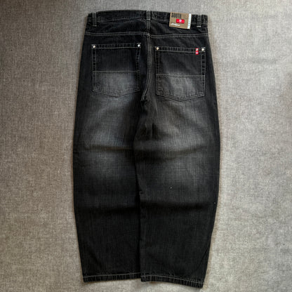 Southpole Red Tag Baggy Washed Jeans