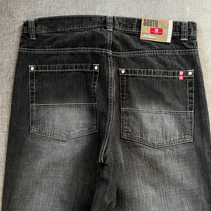 Southpole Red Tag Baggy Washed Jeans