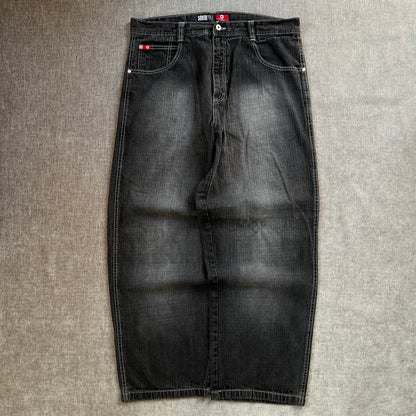 Southpole Red Tag Baggy Washed Jeans
