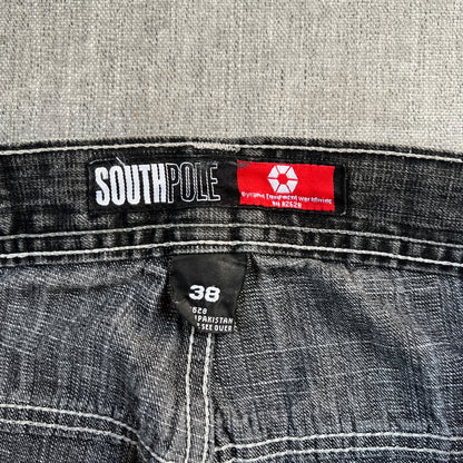 Southpole Red Tag Baggy Washed Jeans