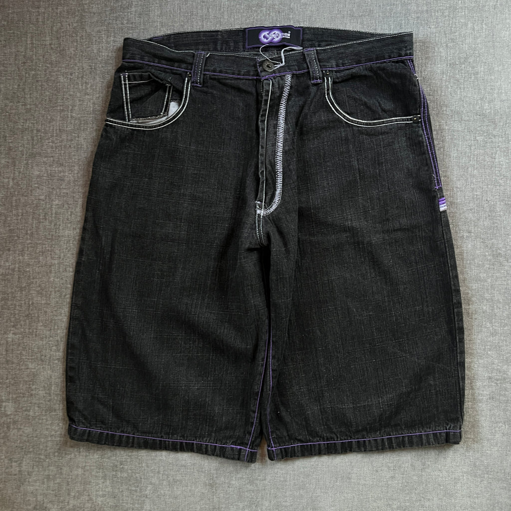 Evolution Y2K Embroidery Baggy Jort